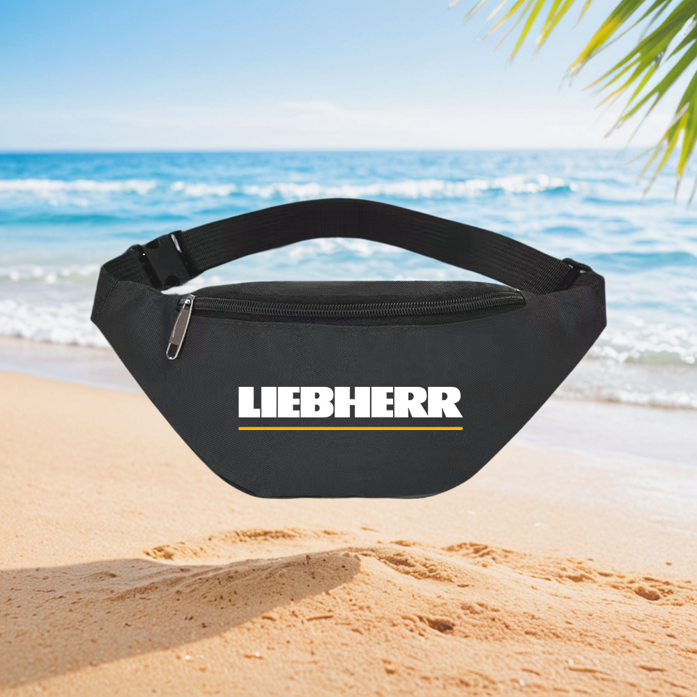 Street Fashion Logo Design - Liebherr Logo Branding Waist Backpack Crossbody