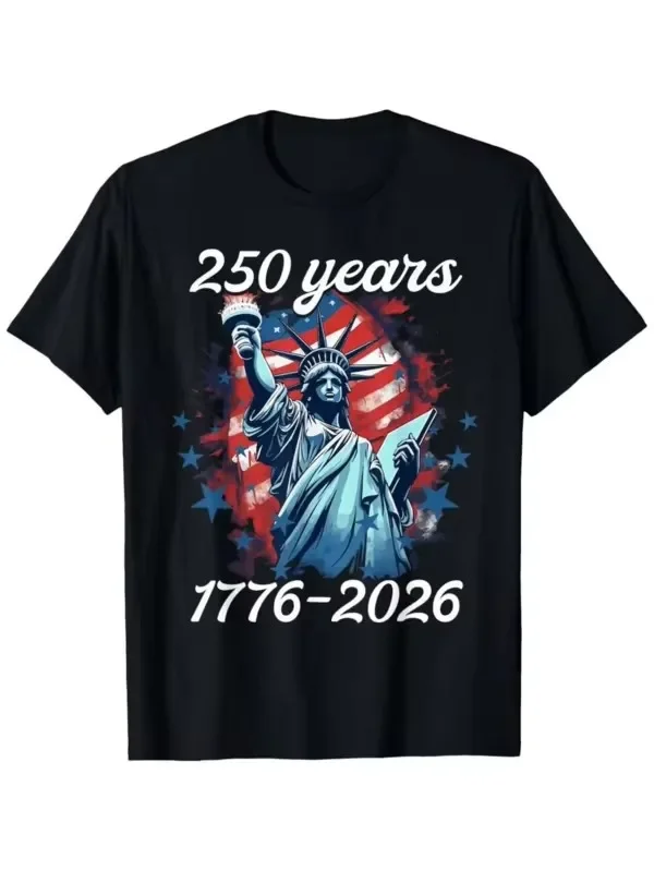 Italy Fashion Street - Men's July 4th American Flag T-Shirt