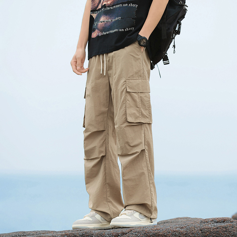 Cargo Pant Wide - Men's Loose Cargo Pants Korean Fashion