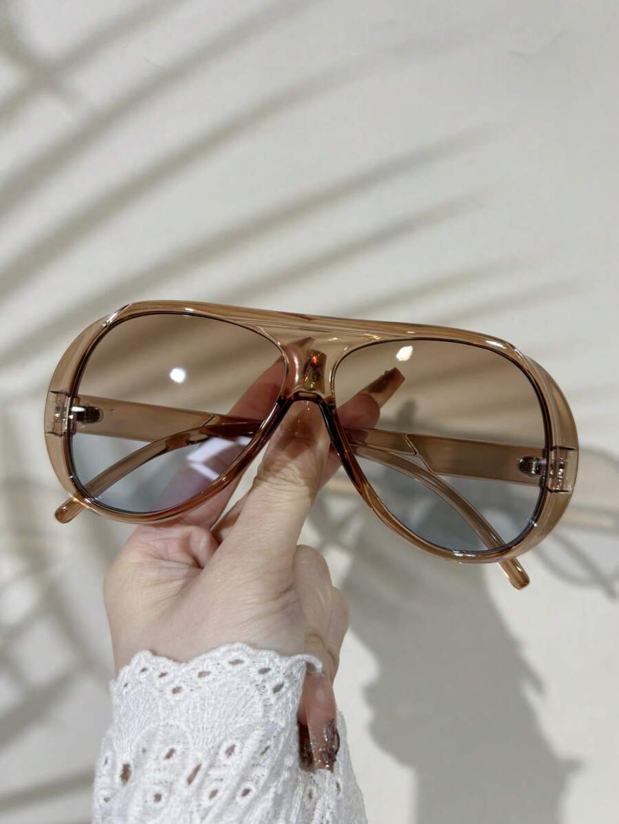 Street Fashion Vintage - Vintage Oversized Square Fashion Glasses, High-End