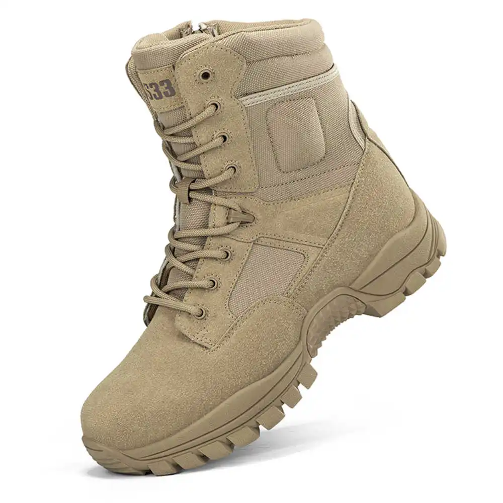 Street Fashion In Vietnam - Nonslip Genuine Leather Hiking Boots Designer