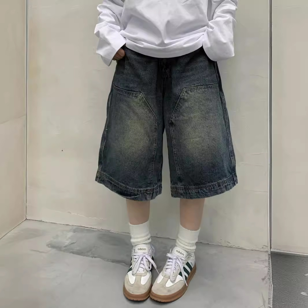 Street Fashion Vintage - Women Y2K Vintage Baggy Jean Shorts