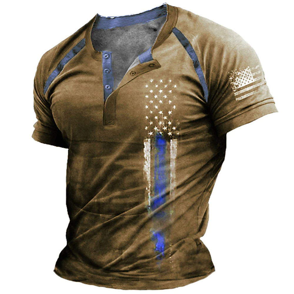 Street Fashion Vintage - Funny 3D American Flag Print Men's