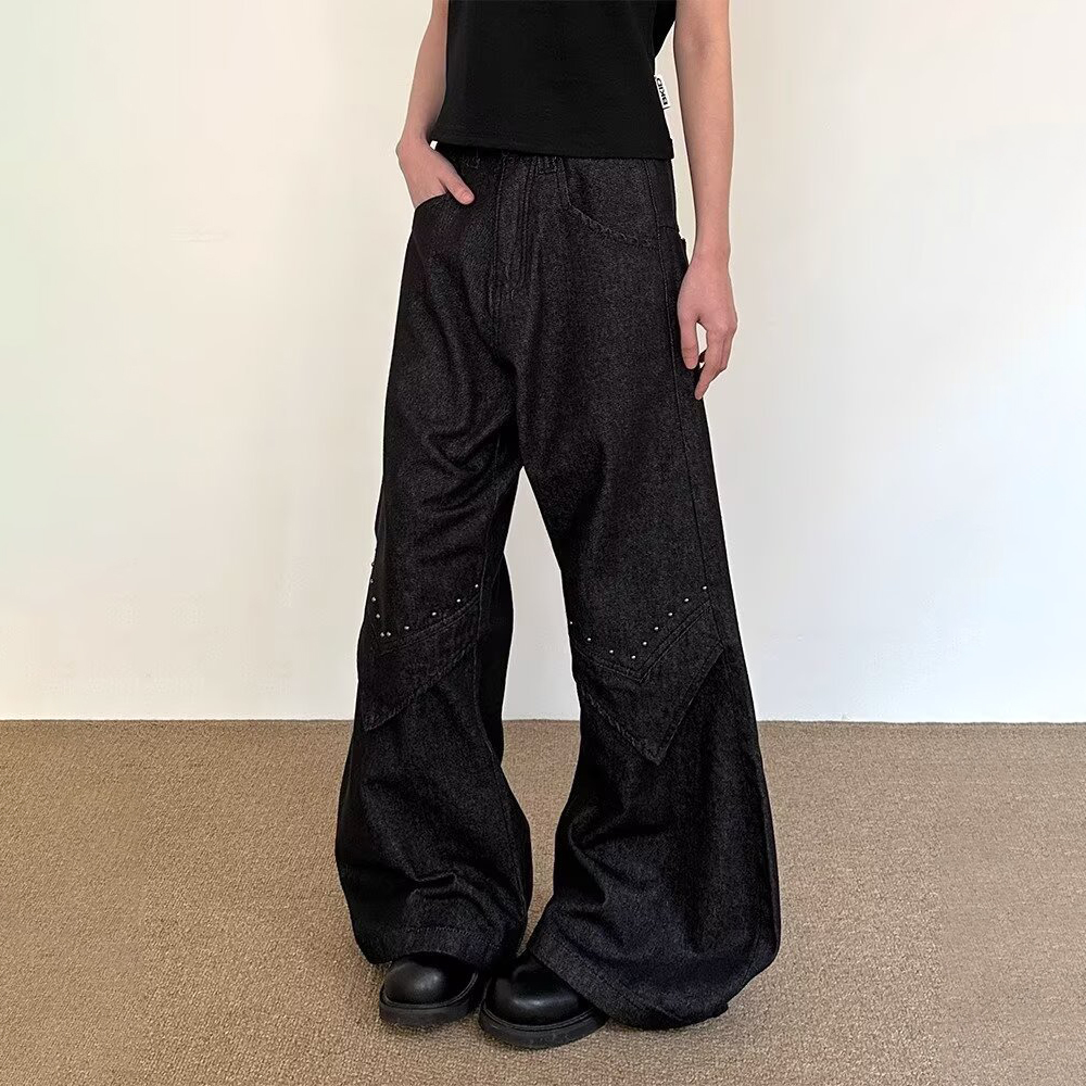 Street Fashion Trend 2025 - 2025 Summer New Men's Straight Flared
