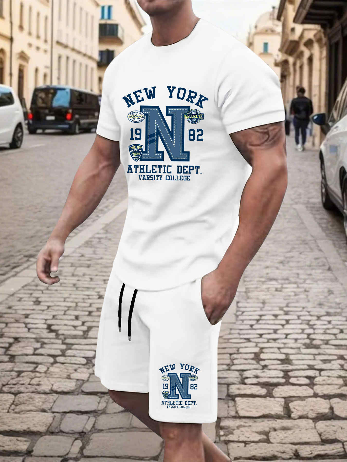 Street Fashion New York 2025 - 2025 New Summer Mens Set High