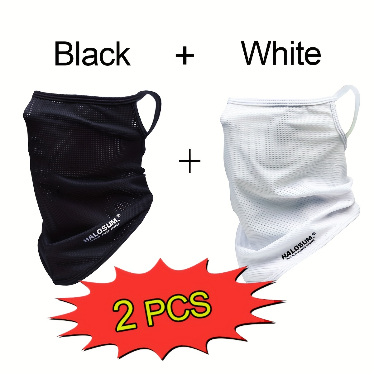 Street Fashion Kids - 1/2Pcs Ice Silk Face Mask Breathable