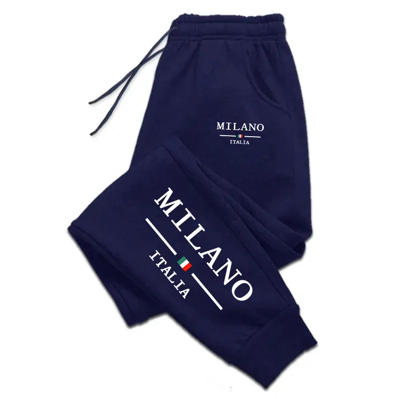 Street Fashion Milan - Milan Printed Mens Sweatpants Daily Casual