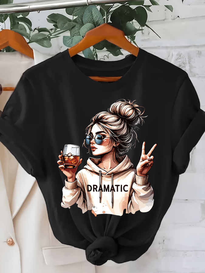 Italy Fashion Street - DRAMATIC 1pc Women' S Fashion Print