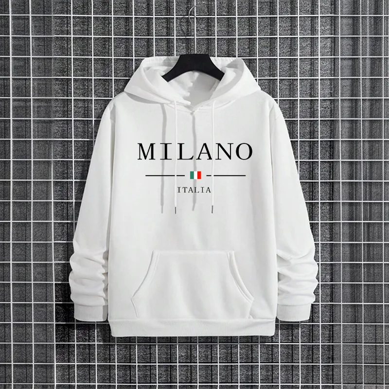 Street Fashion Milan - Italy Milan Fashion Men's Hoodies 2025