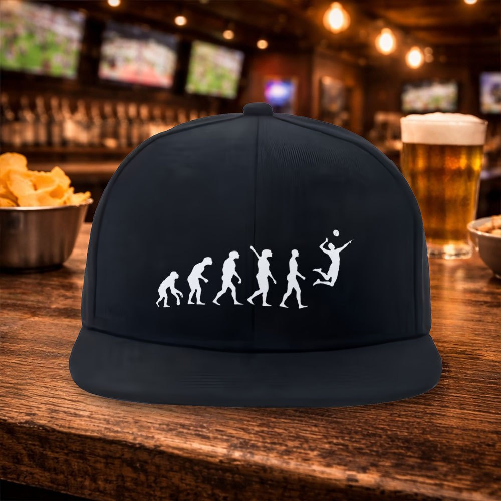 Street Fashion Evolution - New Volleyball Evolution Pattern Flat Brim
