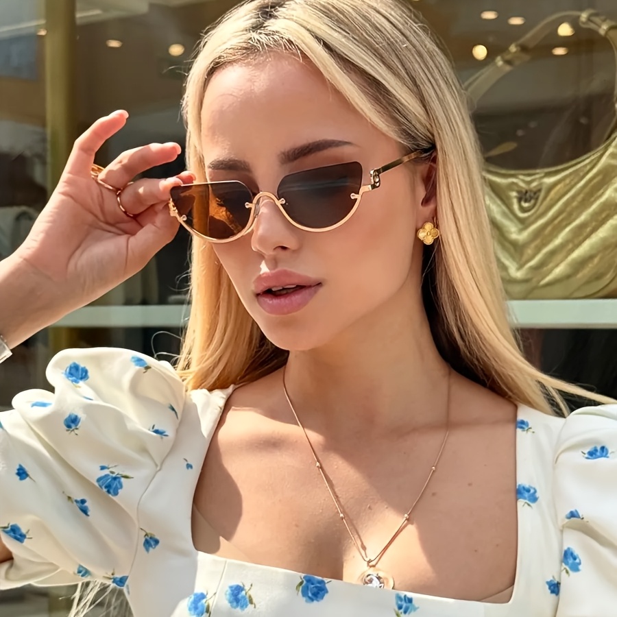 Retro Half-Rim Cat Eye Glasses - огляд і ціна Street Fashion Week
