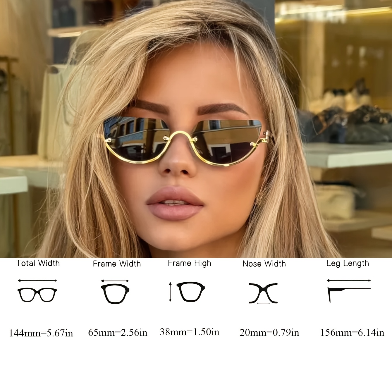Retro Half-Rim Cat Eye Glasses - огляд і ціна Street Fashion Week