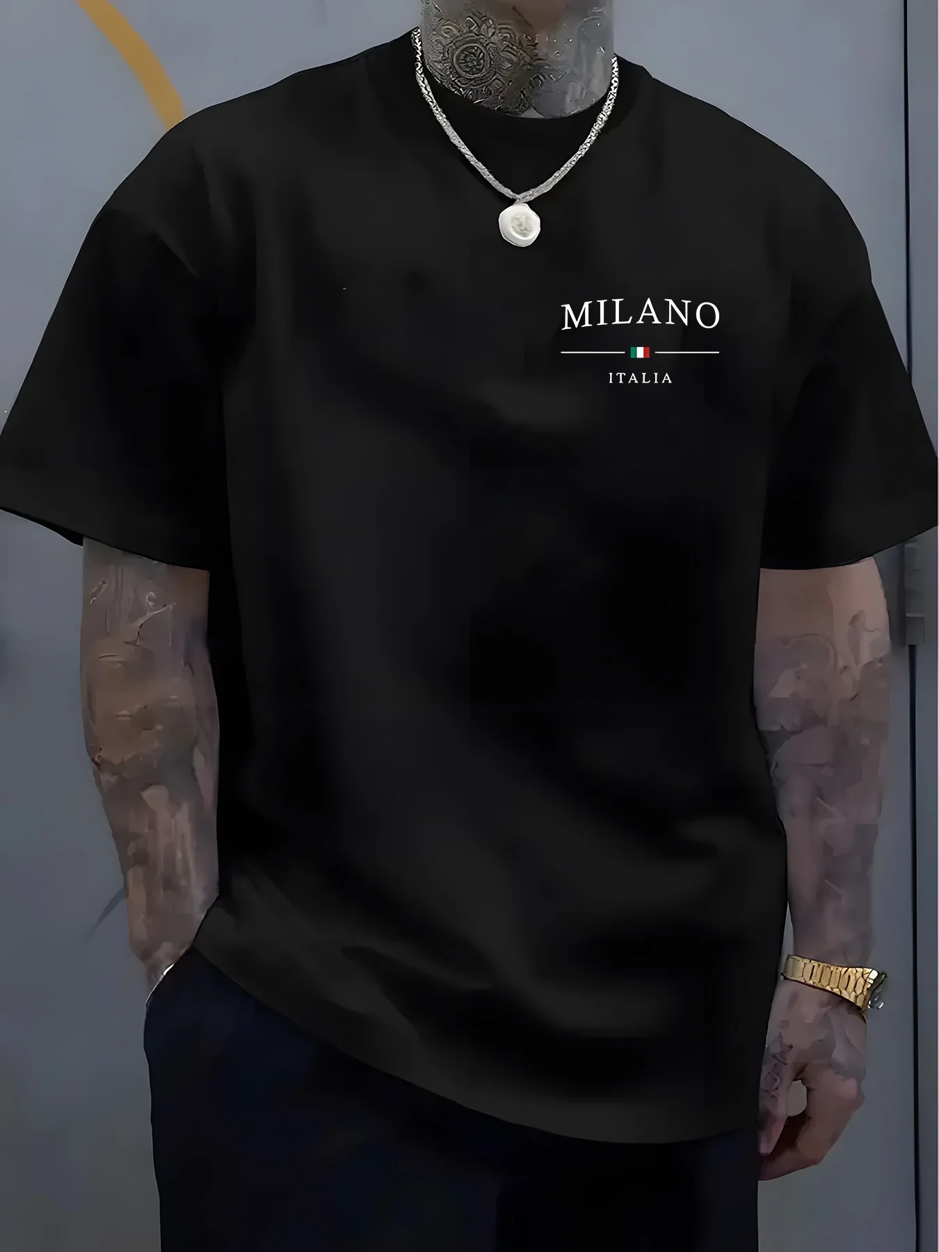 Milan ITALIA Print Men Women T - огляд і ціна Street Fashion Milan