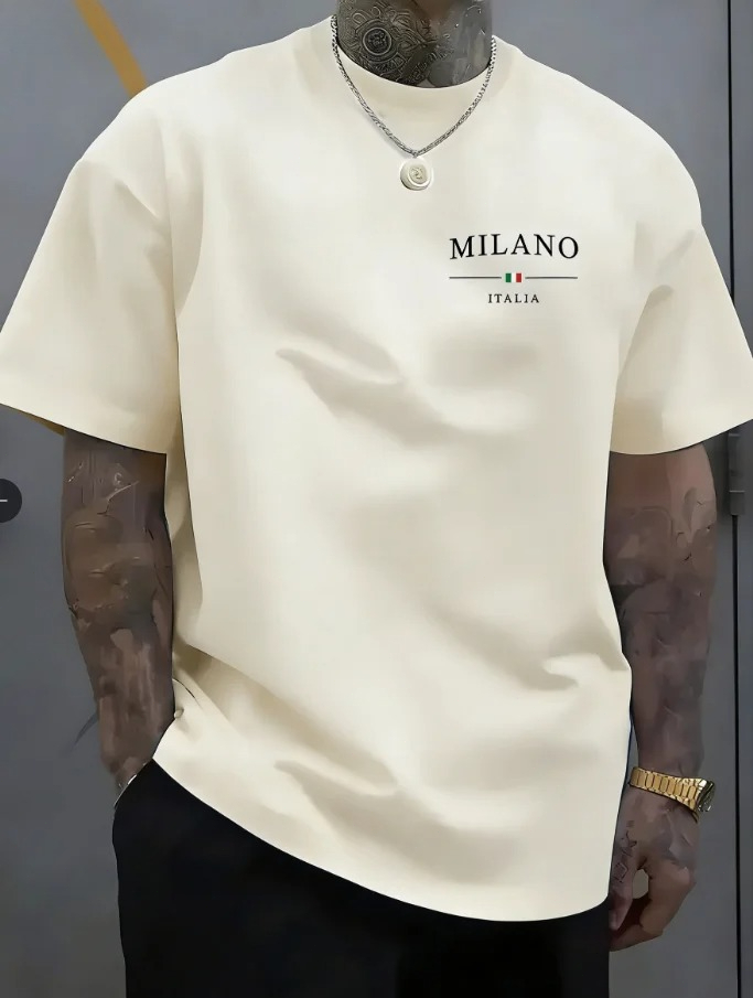 Milan ITALIA Print Men Women T - огляд і ціна Street Fashion Milan