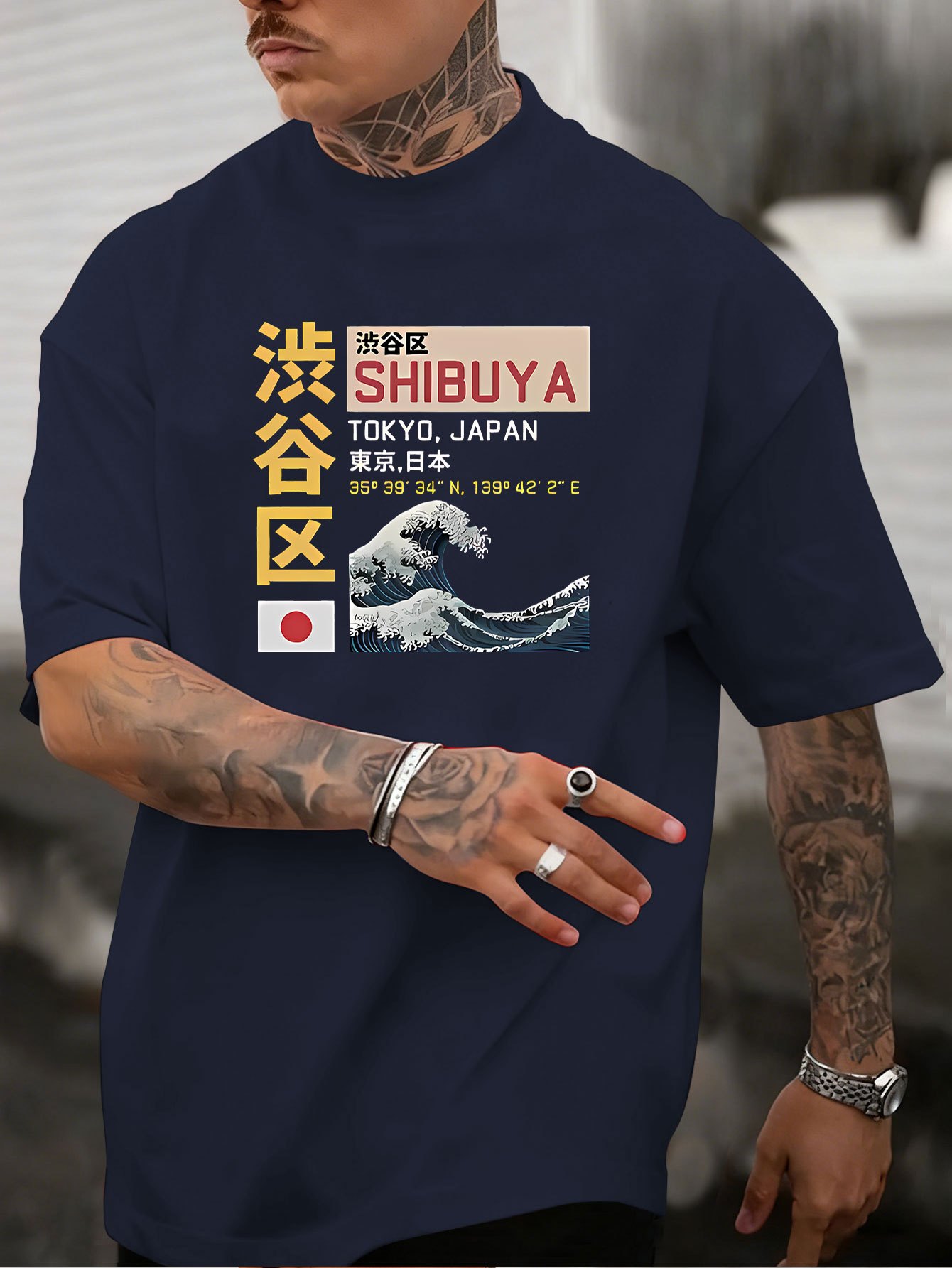 Summer Men's 100% Cotton Loose - огляд і ціна Street Fashion Shibuya