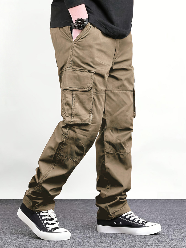 Men Black Multi Pocket Cargo P - огляд і ціна Cargo Pant Wide