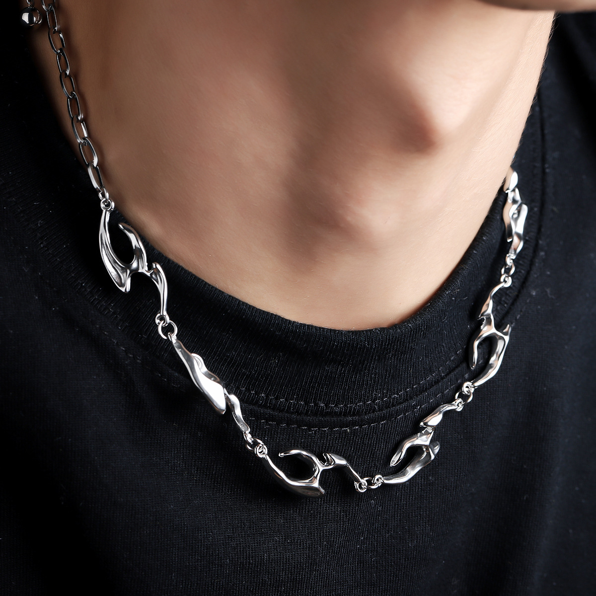 Irregular Shaped Metal Necklac - огляд і ціна Street Fashion Trend 2025