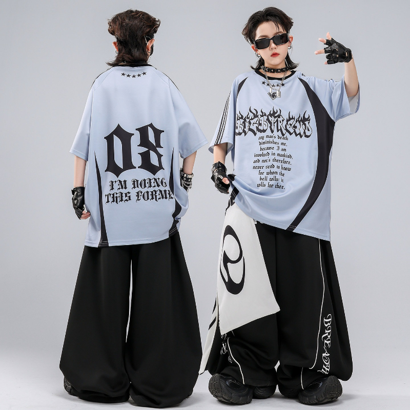 Hip Hop K-pop Red T Shirt Bagg - огляд і ціна Street Fashion For Boy