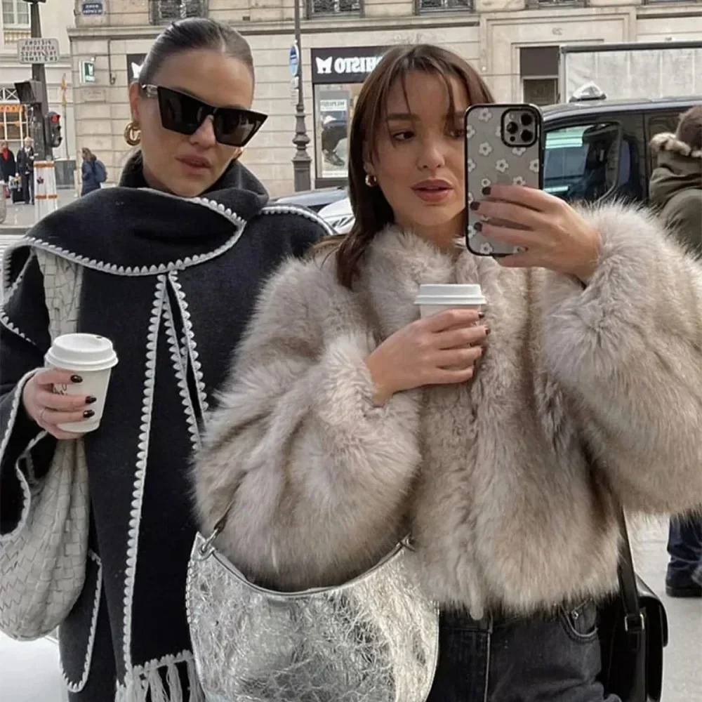 Faux Fur Jacket Women Street F - огляд і ціна Street Fashion Week