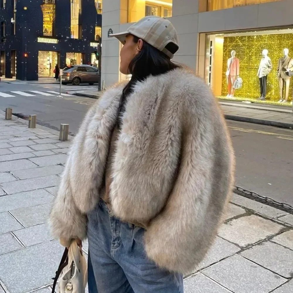 Faux Fur Jacket Women Street F - огляд і ціна Street Fashion Week