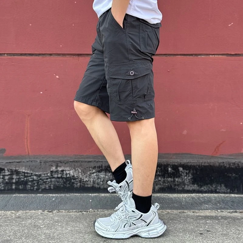 Mens Cargo Shorts Loose Solid  - огляд і ціна Cargo Pant Wide