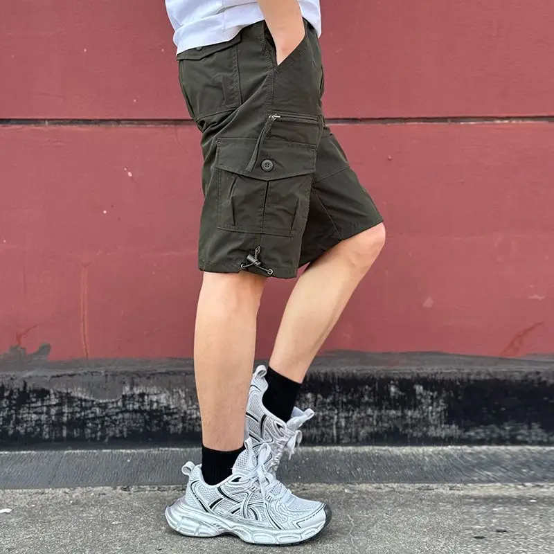 Mens Cargo Shorts Loose Solid  - огляд і ціна Cargo Pant Wide