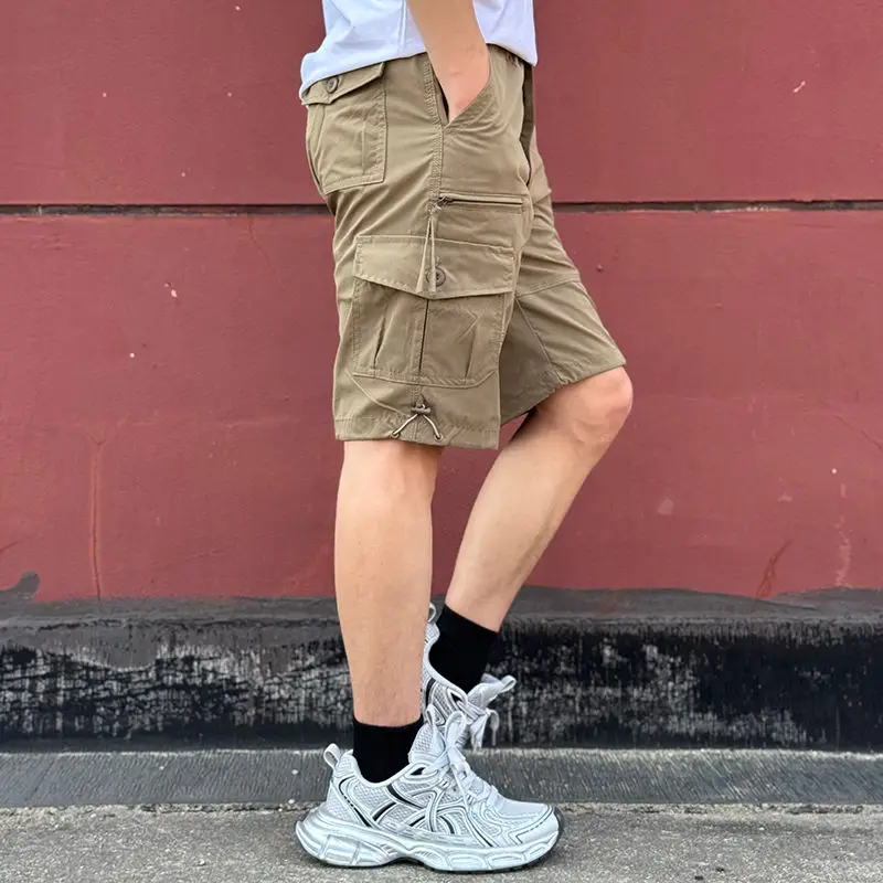 Mens Cargo Shorts Loose Solid  - огляд і ціна Cargo Pant Wide