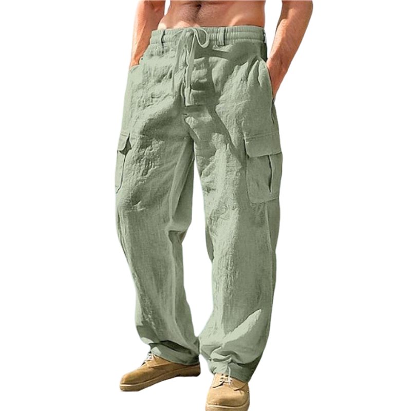 NEW-Men's Drawstring Waist Wid - огляд і ціна Cargo Pant Wide