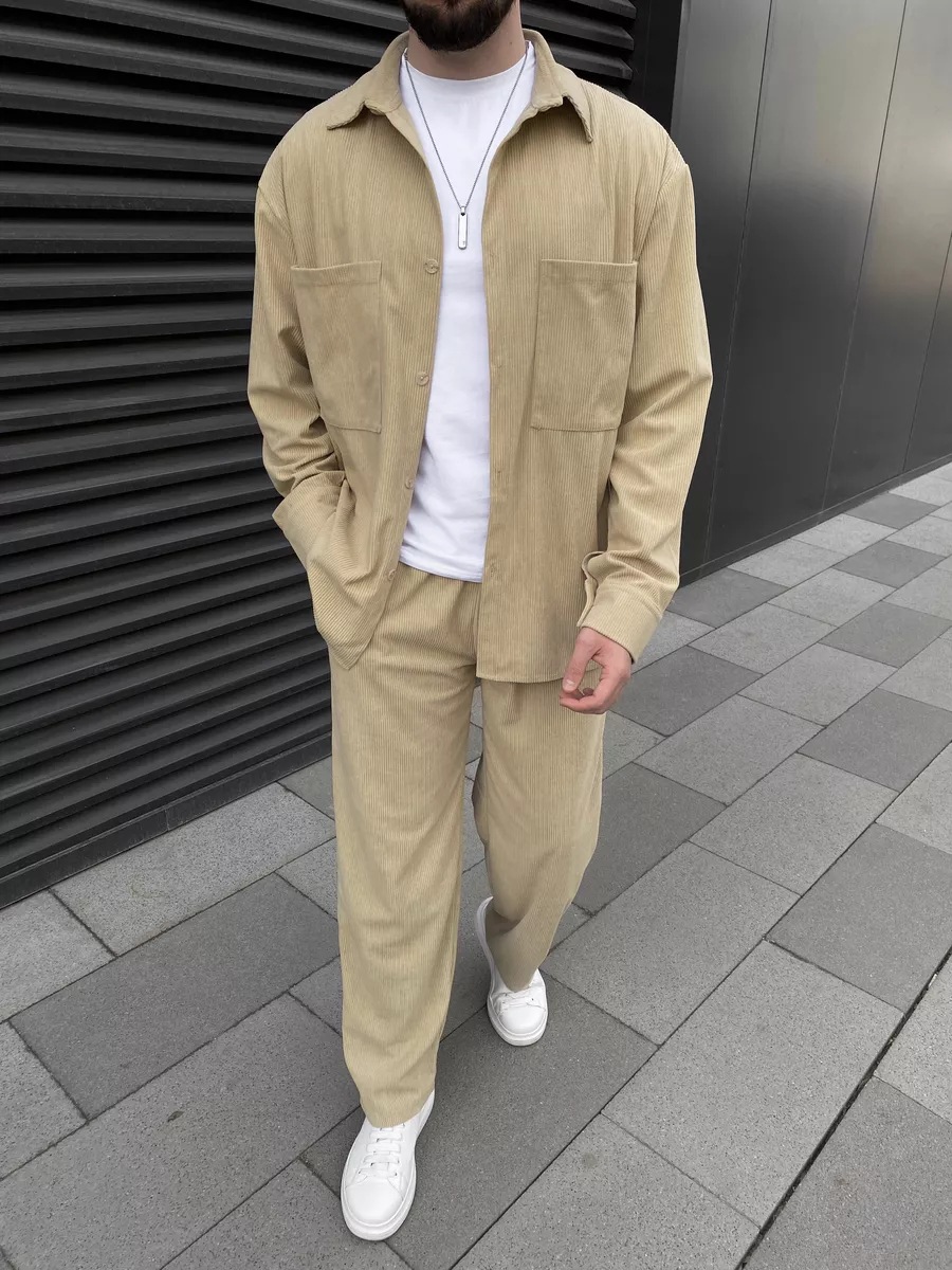 Men's corduroy two-piece outfi - огляд і ціна Street Fashion Outfit