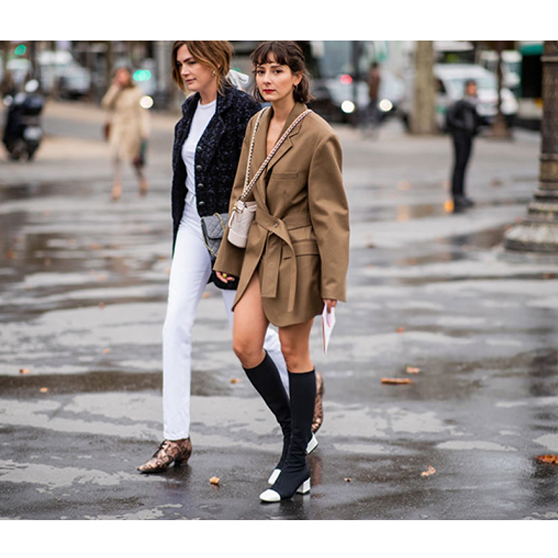 Chic Khaki Midi Suit Dress Fas - огляд і ціна Street Fashion Week