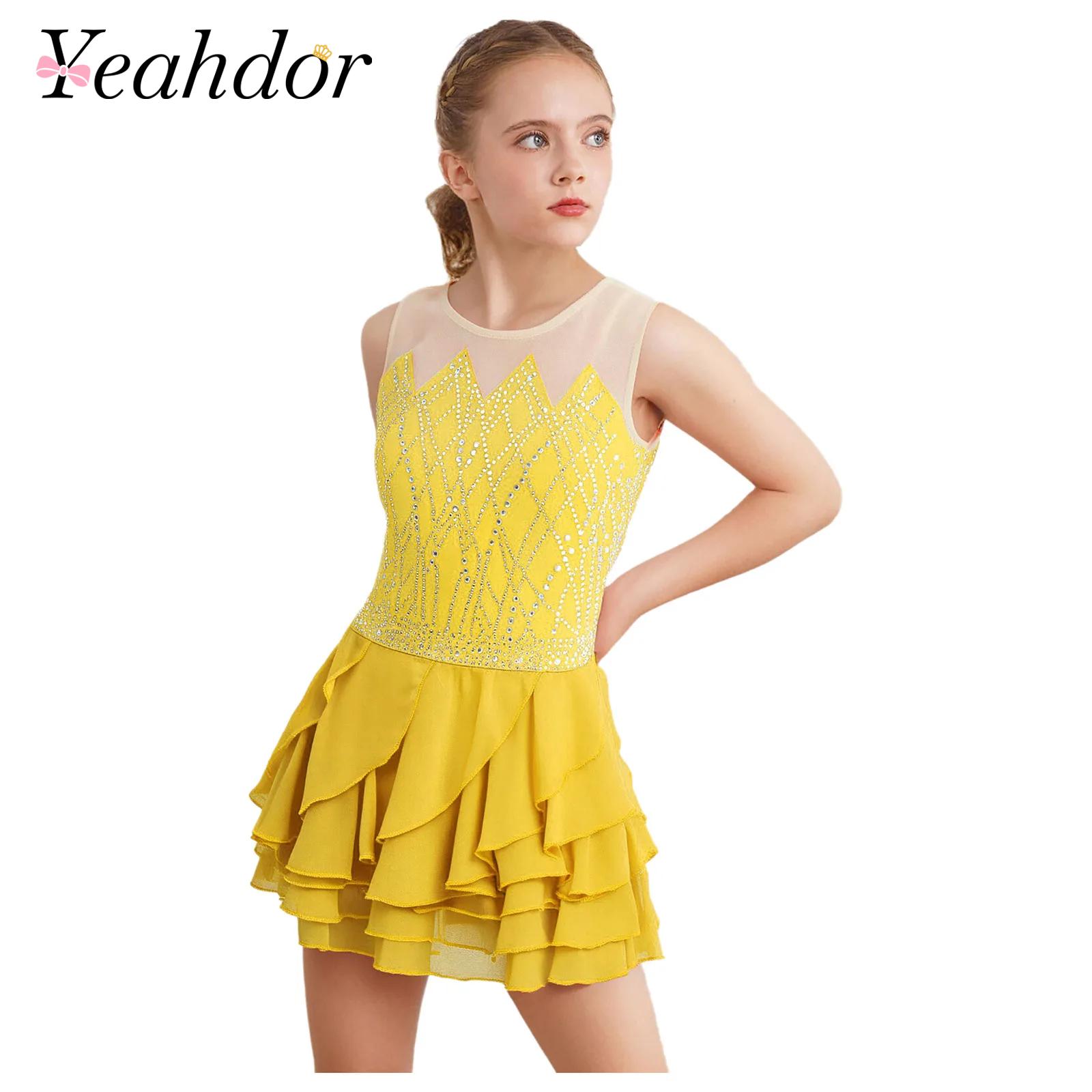 Girls Mesh Figure Skating Dres - огляд і ціна Street Fashion Kids
