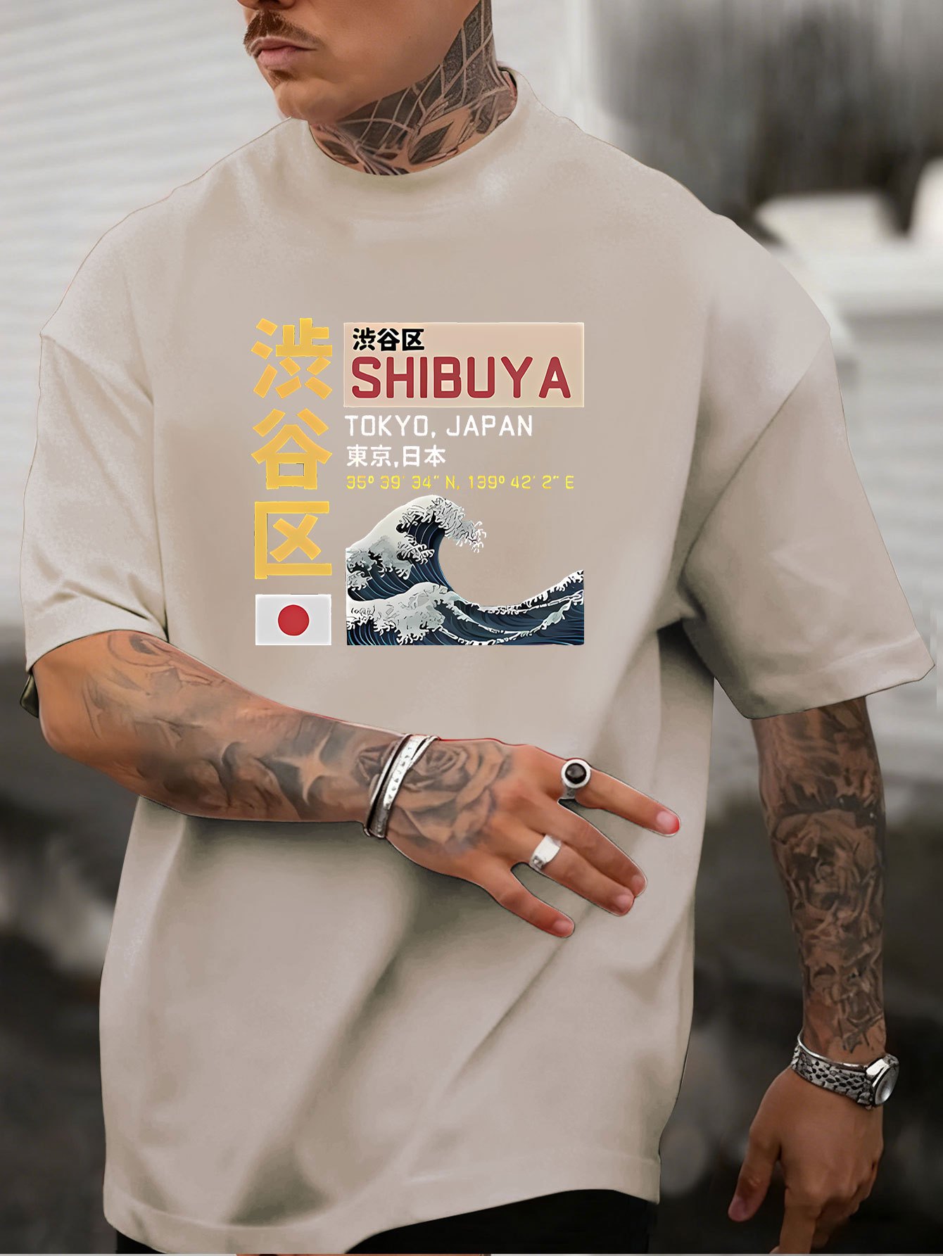 New Men's Tokyo Shibuya Printe - огляд і ціна Street Fashion Shibuya