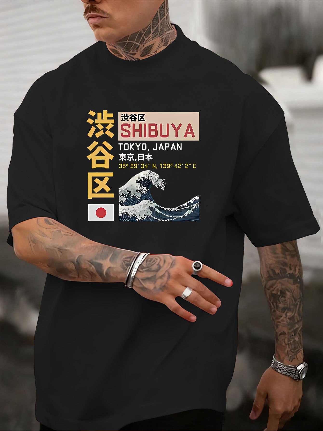 Summer Men's 100% Cotton Loose - огляд і ціна Street Fashion Shibuya